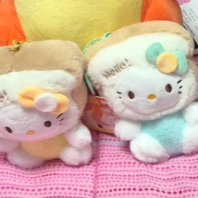 키티 식빵 인형 키링