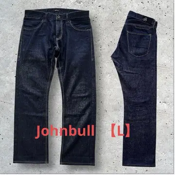 Johnbull 젬블 6포켓 데님 팬츠 L 다크 네이비 일본제 11675