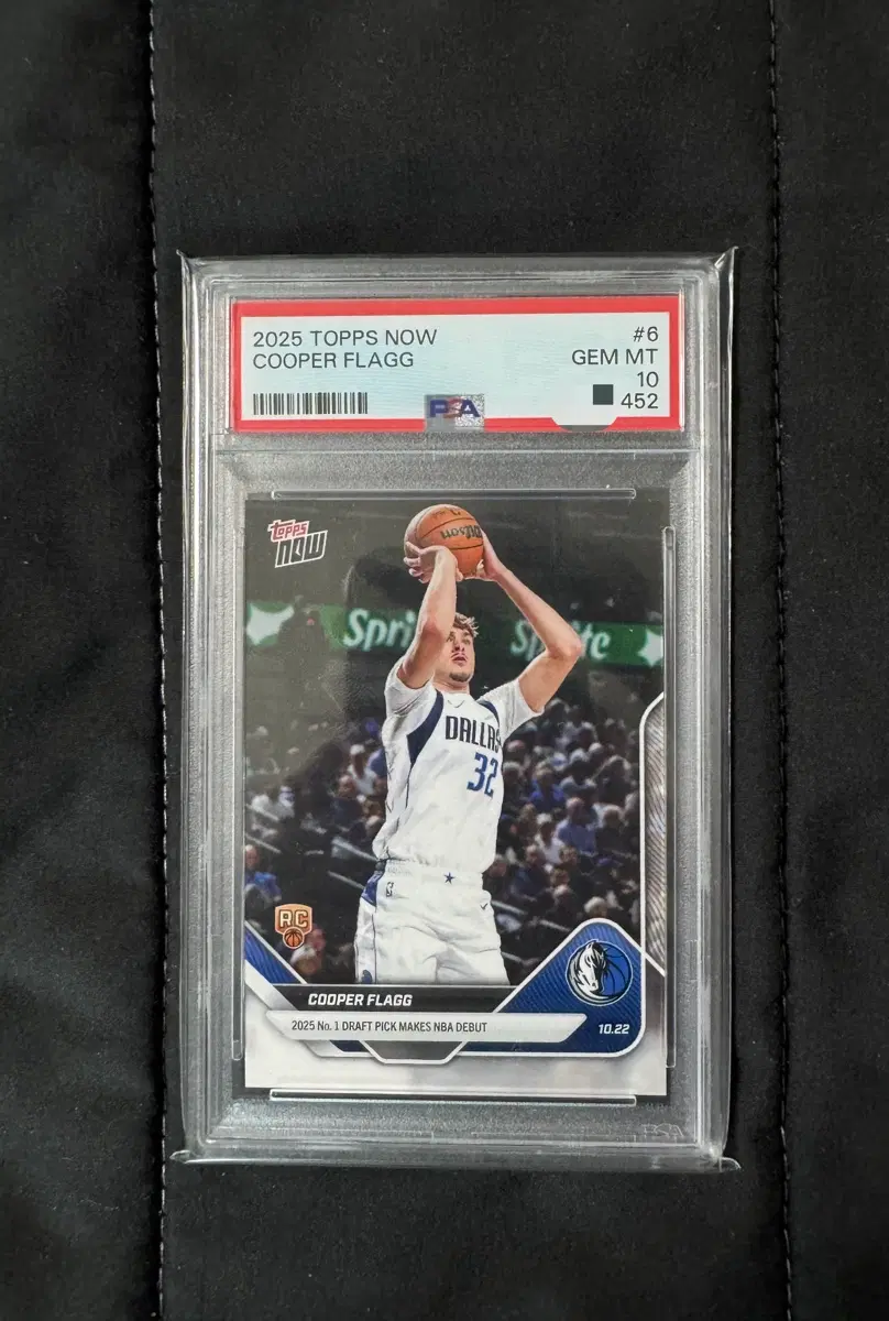 2025-26 Topps NOW Cooper Flagg RC #6 PSA 10 판매