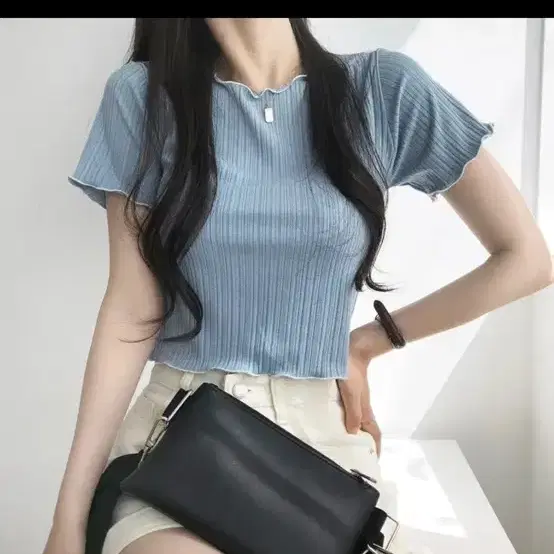 에이블리 반팔티 소라/ 핑크