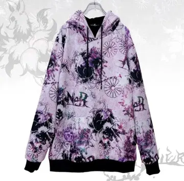 [덤 포함] NieR 안쪽 방한 복슬복슬 일본풍 패턴 구미 PULLOVER PARKA