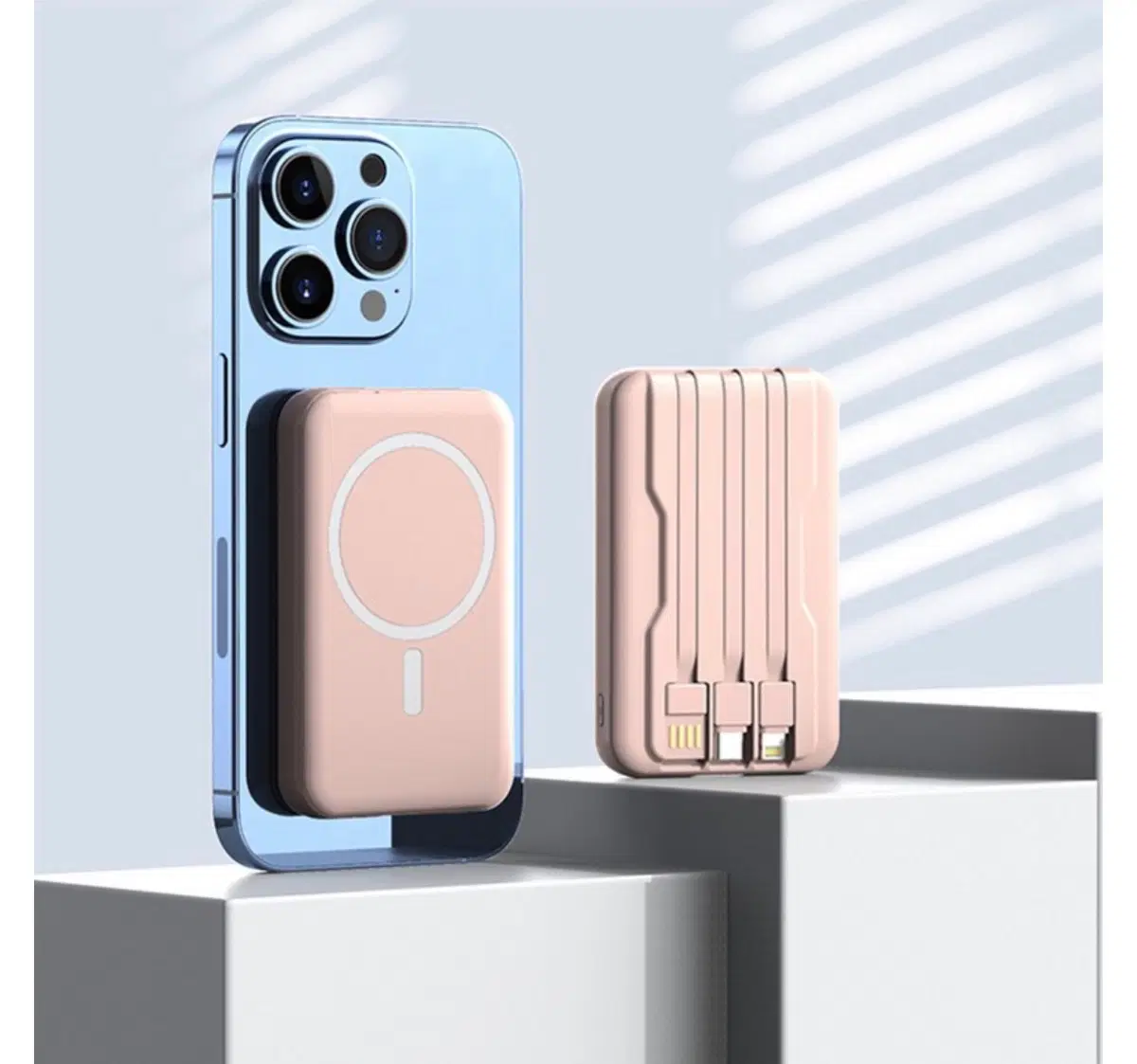 맥세이프 보조배터리 HT-DX126 20000mAh 핑크