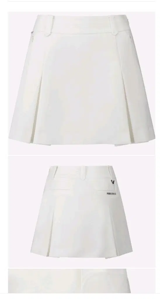 여성 골프 치마 화이트