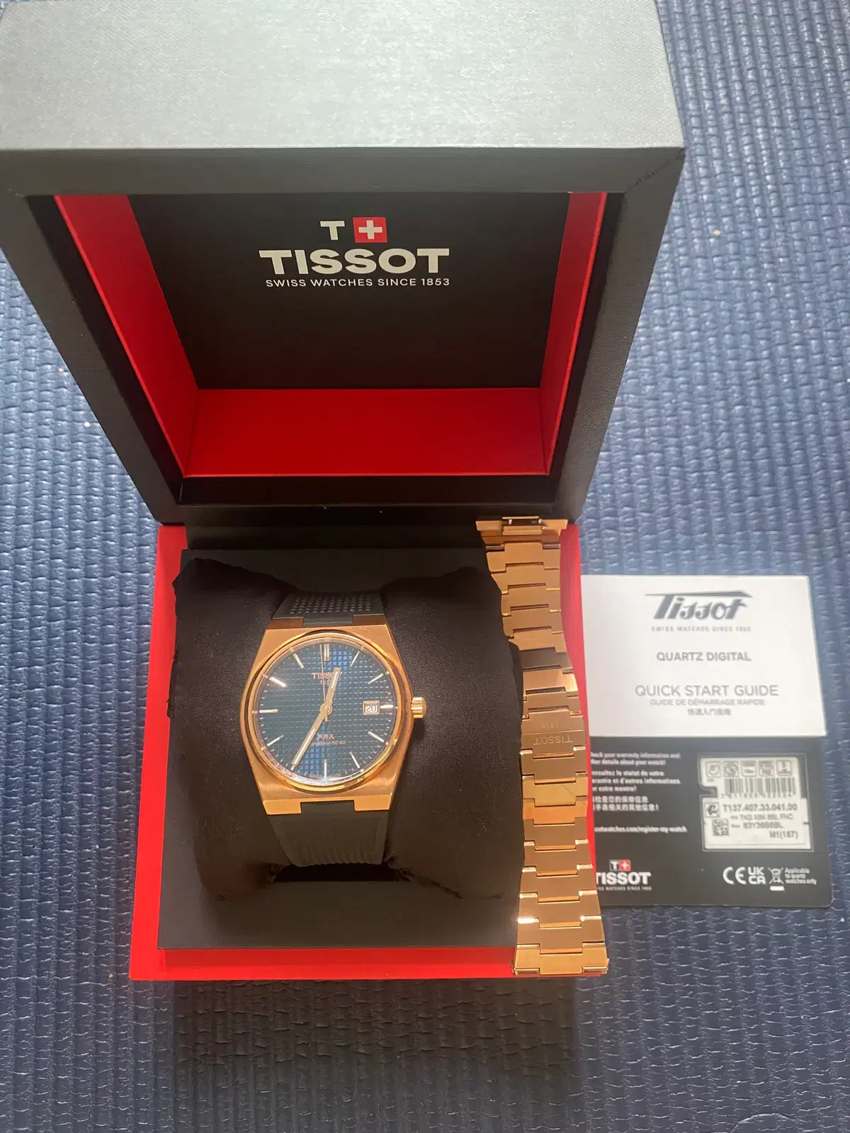 티쏘 prx 40mm 오토 로즈골드 청판 티소 티솟 판매 교환가능