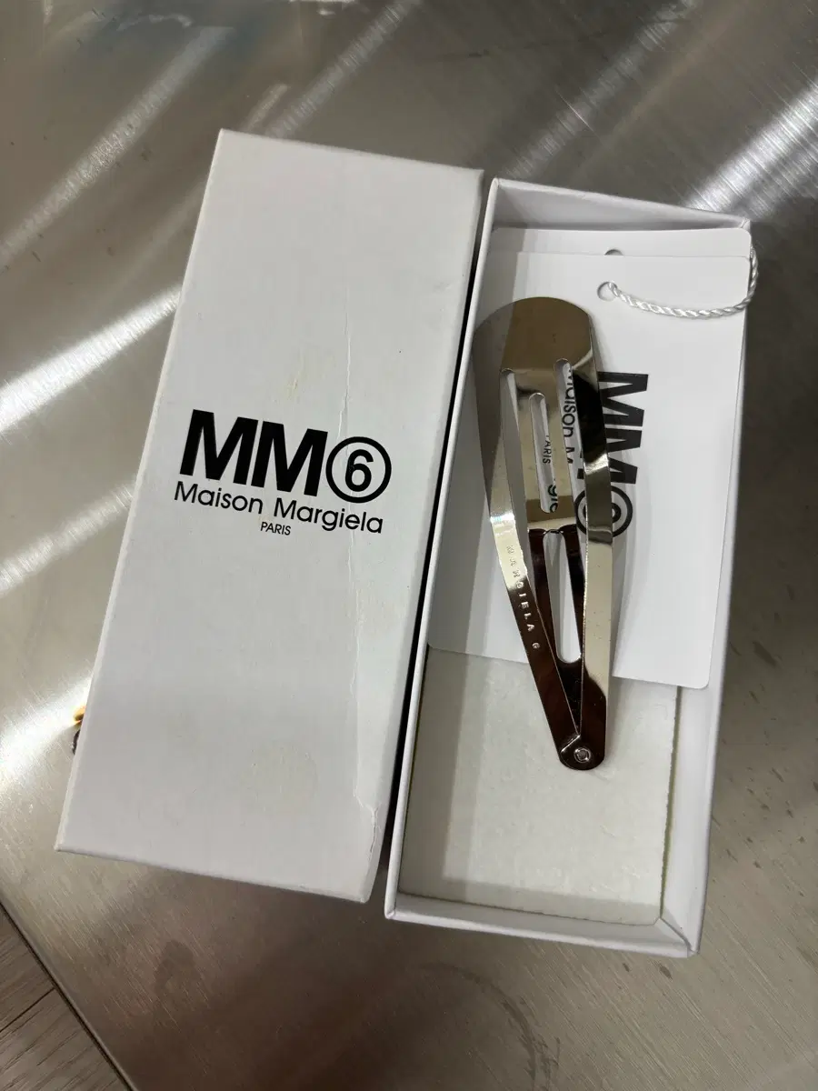 MM6 메종 마르지엘라 실버 헤어핀