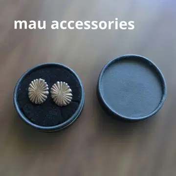 mau accessories 마우 네이비 실버 귀찌 하그오와