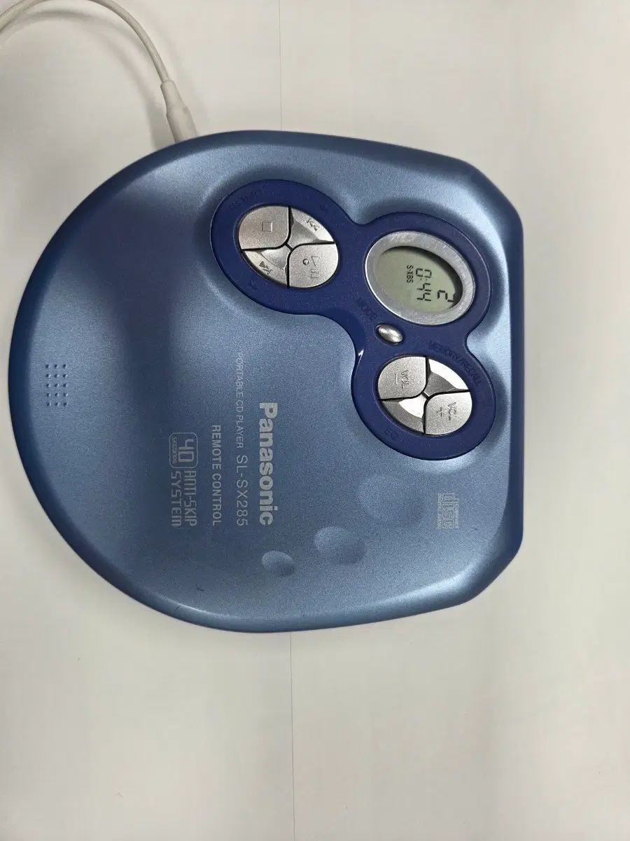 파나소닉 SL-SX285 휴대용 CD 플레이어 블루