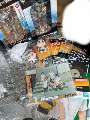 하이큐 제일복권 츠키시마 카게야마 후쿠로다니 봉제 인형 11점 B.D.F. 라스트 원 외