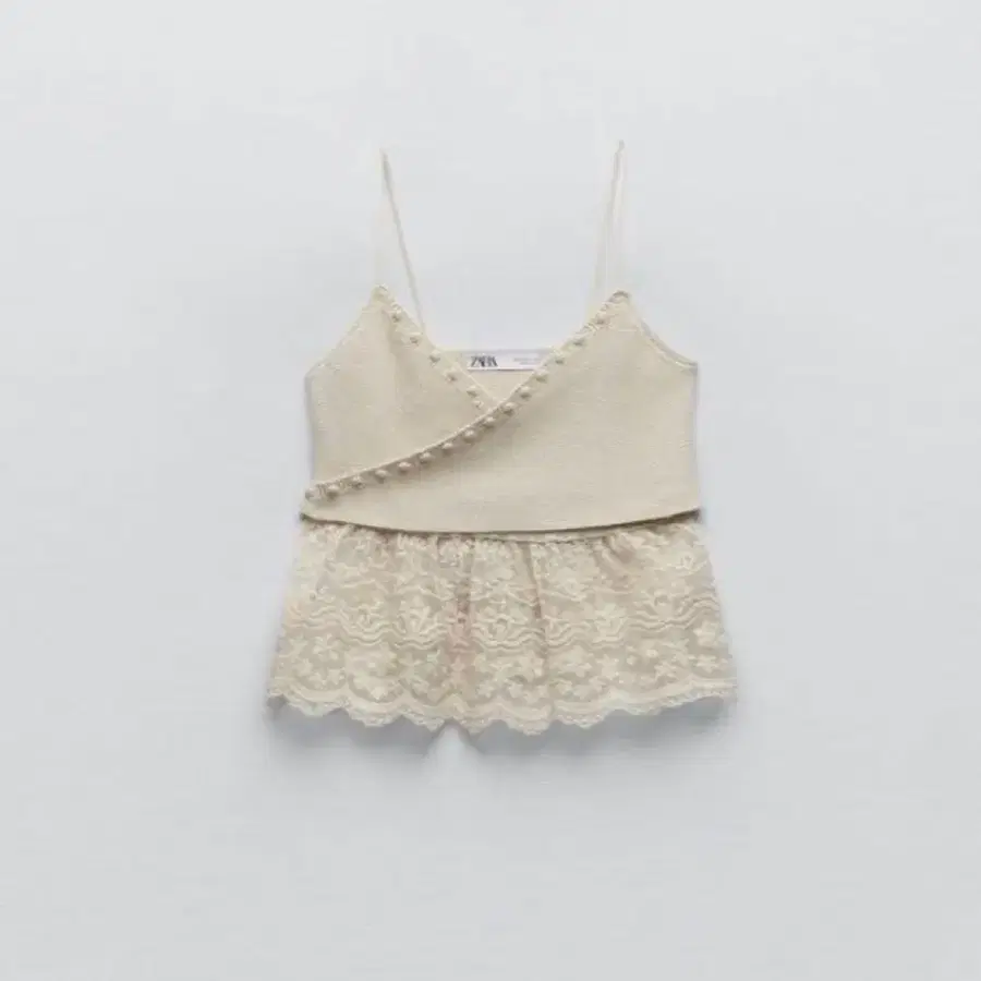 ZARA 니트 레이스 나시