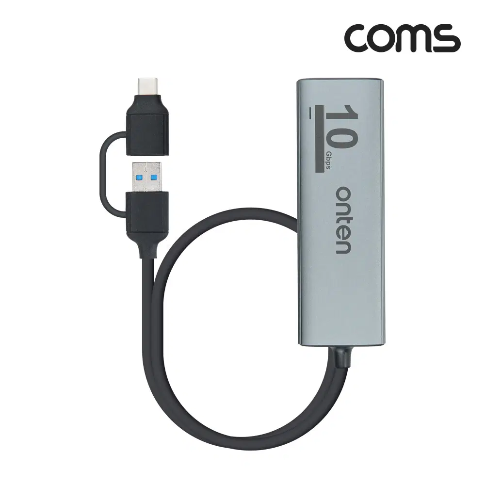 딜러가격(새상품)[FW529] Coms 4 IN 2 꼬리물기 허브 4포트 USB Type C Gen2 10Gbps USB 3.0