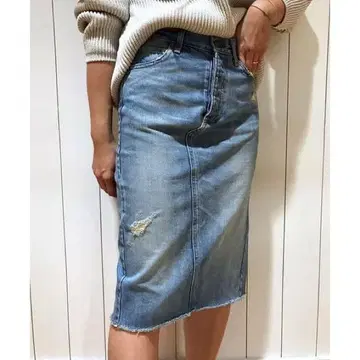 Deuxieme Classe 두지엠 클라세 데님 타이트 스커트
