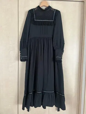 SERAPHIM 앤티크 인형 드레스 블랙 롱