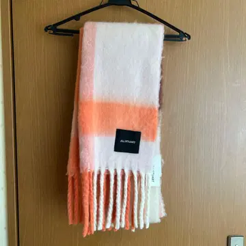 미사용 새상품 JILLSTUART 샤기 머플러 오렌지