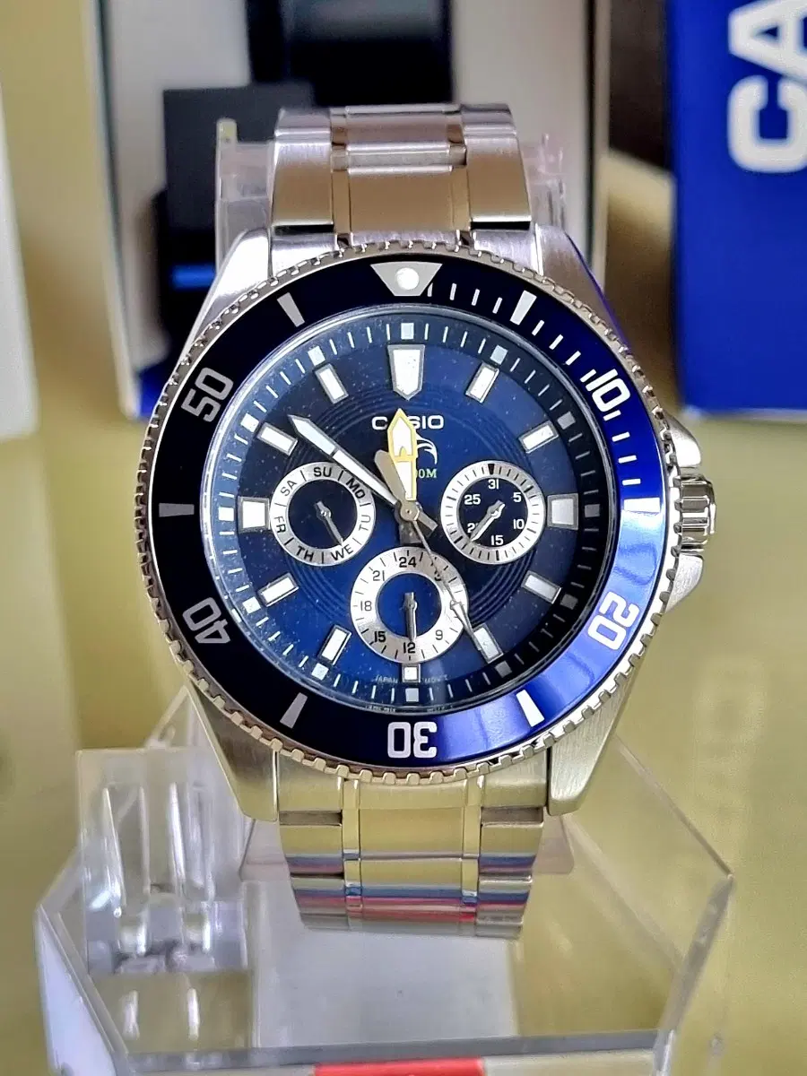 커스텀 빈티지 미사용품 CASIO MDV-302D 청새치 흑새치 백새치 밀리터리 군사워치 다이버 카시오시계