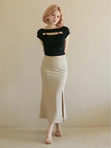 ANDMARY Bebe ribbon tops black