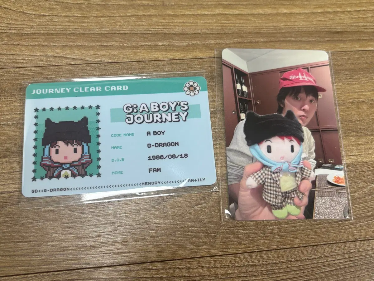 지드래곤 권지용 GD FAM 팝업 멤버십 특전 포카 세트 CLEAR SET