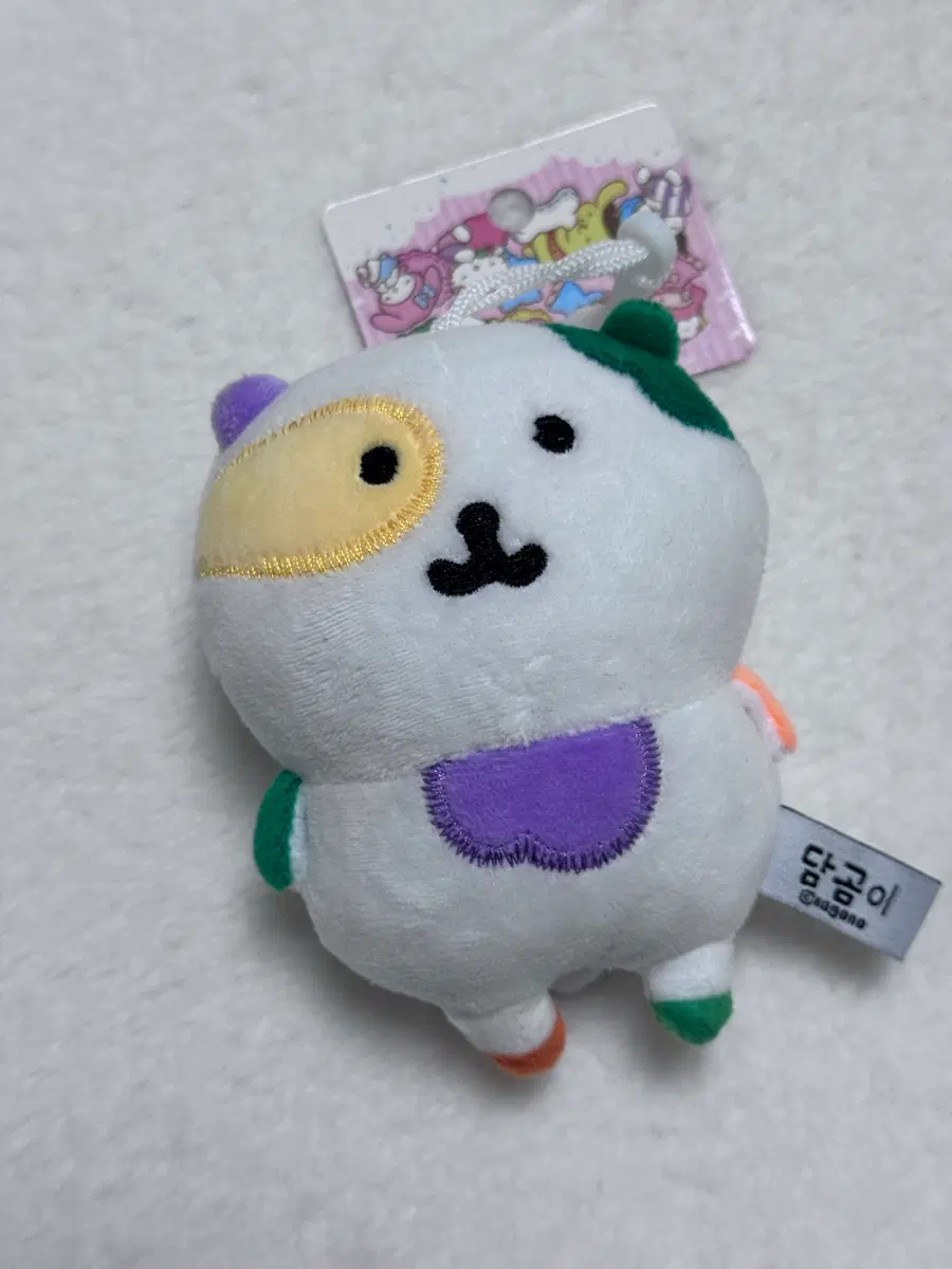 농담곰 알록달록 패치 인형키링