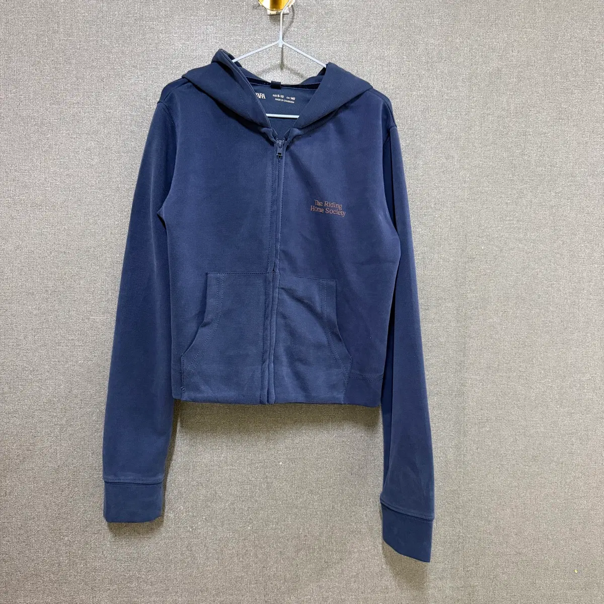 ZARA 자라 키즈 9-10y 후드 집업 네이비 BO2979