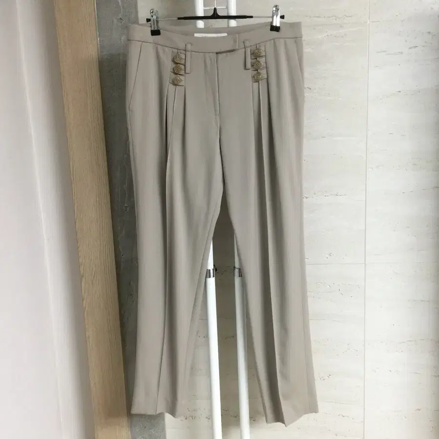 쁘렝땅 울 슬랙스 팬츠 70