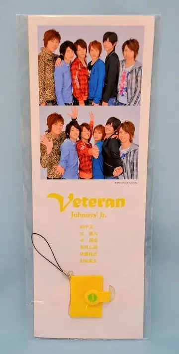 VETERAN 10년 샵 판매 하마나카 분이치/무로 류타 미니 사진 앨범 스트랩 *노랑