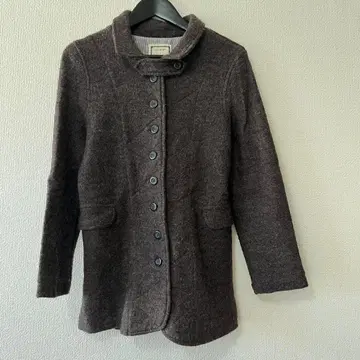 LILASIC 울 혼방 코트 브라운