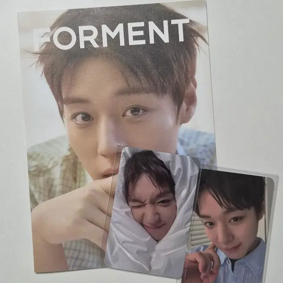 박지훈 포맨트 포카 2종+팜플렛 일괄