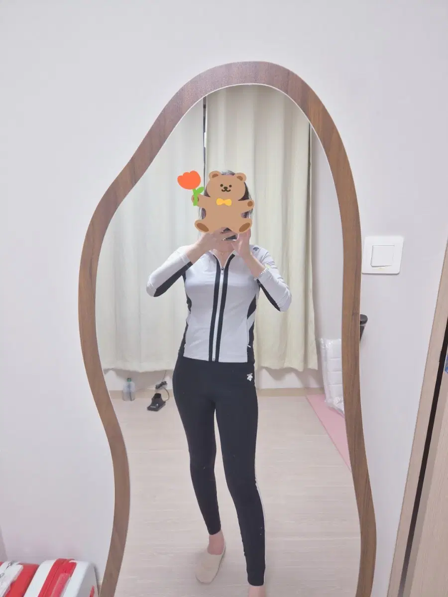 데상트 여성등산복set