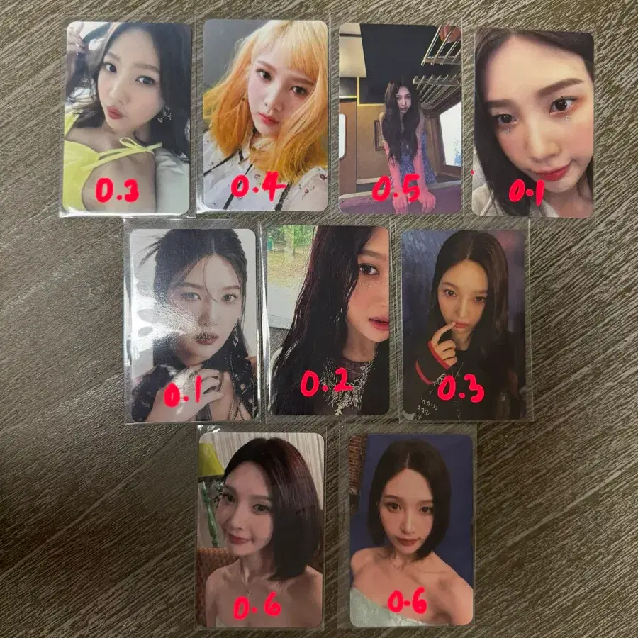 레드벨벳 조이 포토카드 러룰 칠칠 사이코 칠킬 필마리 콘서트 팬콘 (개별, 일괄 모두 가능)