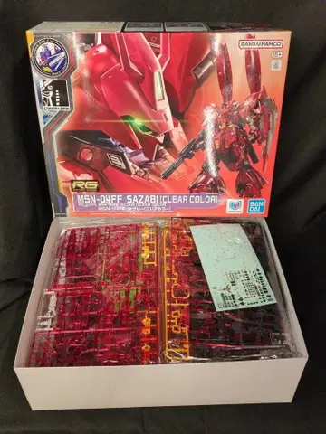 BANDAI SPIRITS RG 1/144 반다이남코판 사자비 클리어 컬러 SIDE-F 한정판 LIMITED