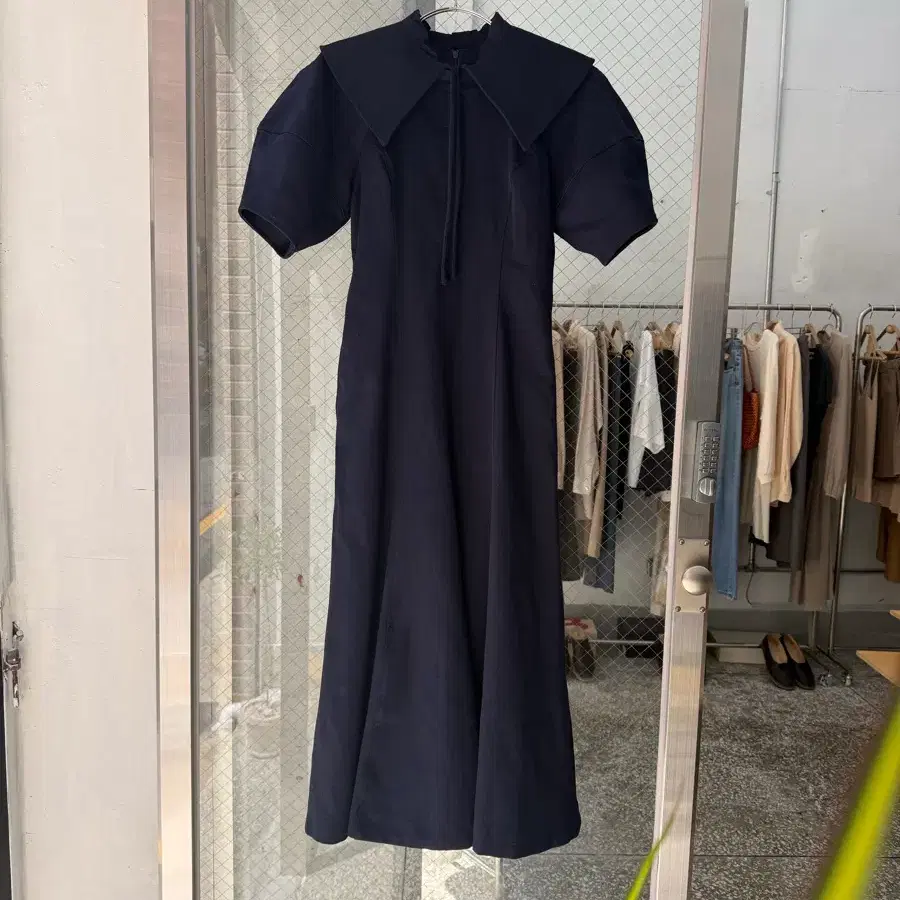 Mila Owen Oversized Collar Long Dress