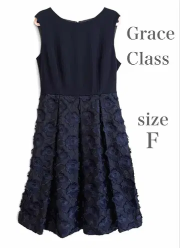 새상품급 그레이스 클래스 Grace Class 원피스 포멀 네이비