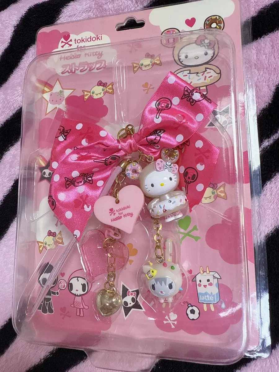 토키도키 도넛 키티 스트랩 (미개봉) tokidoki
