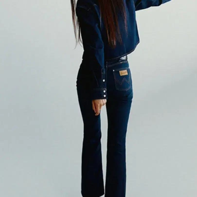 일본) Wrangler 랭글러 인디고 레직기 부츠컷 데님 팬츠(26-27)