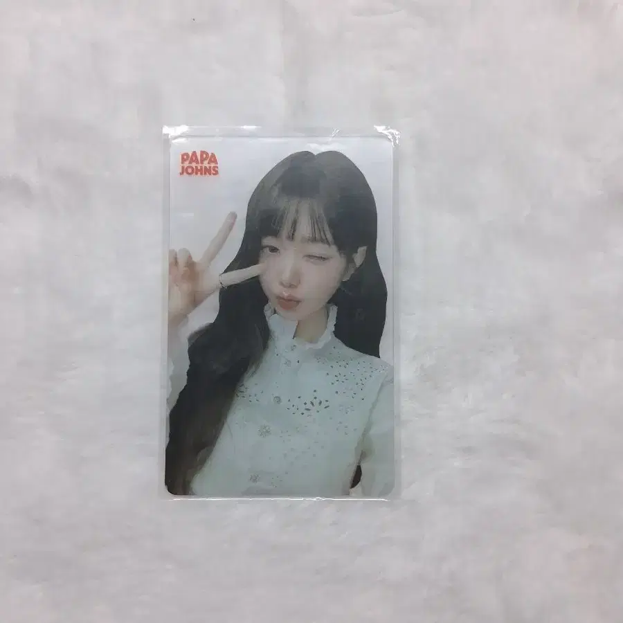 아이브 원영 파파존스 포토카드