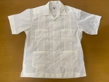 가격 인하 Schott 쿠바 셔츠 화이트 XL