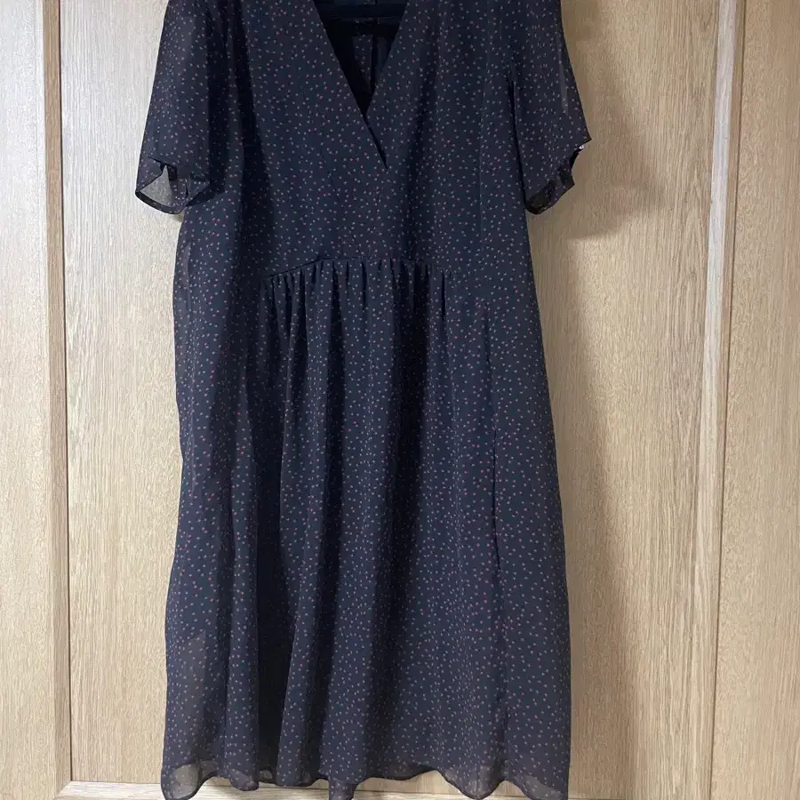 ZARA BASIC 자라 별 패턴 쉬폰 원피스