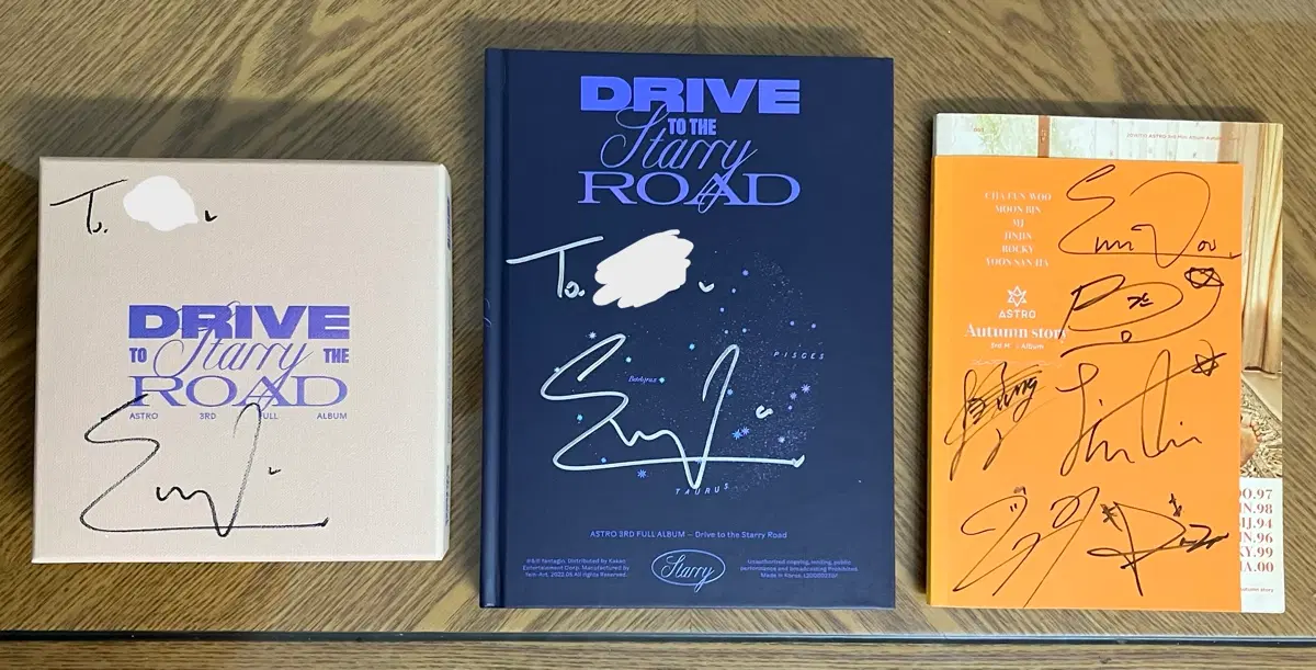 아스트로 친필 싸인 앨범