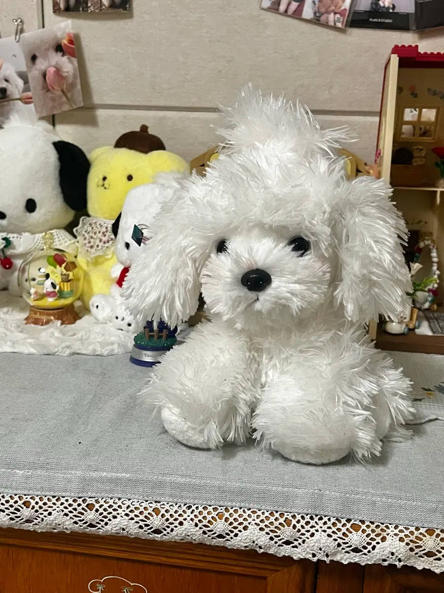 빈티지인형 미모 강아지인형