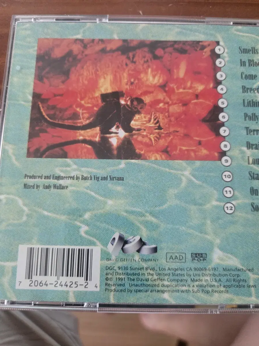 너바나 nirvana 네버마인드 미국 91년 발매 cd