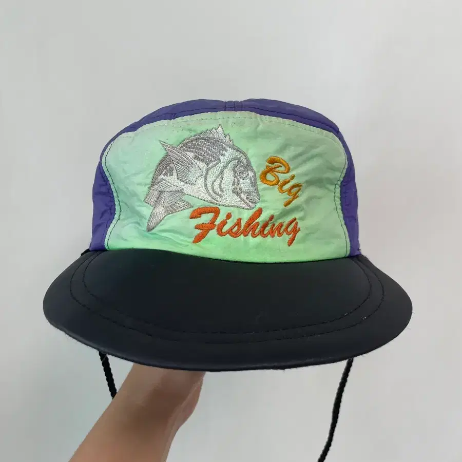 빈티지 Big Fishing 나일론 캠프 캡