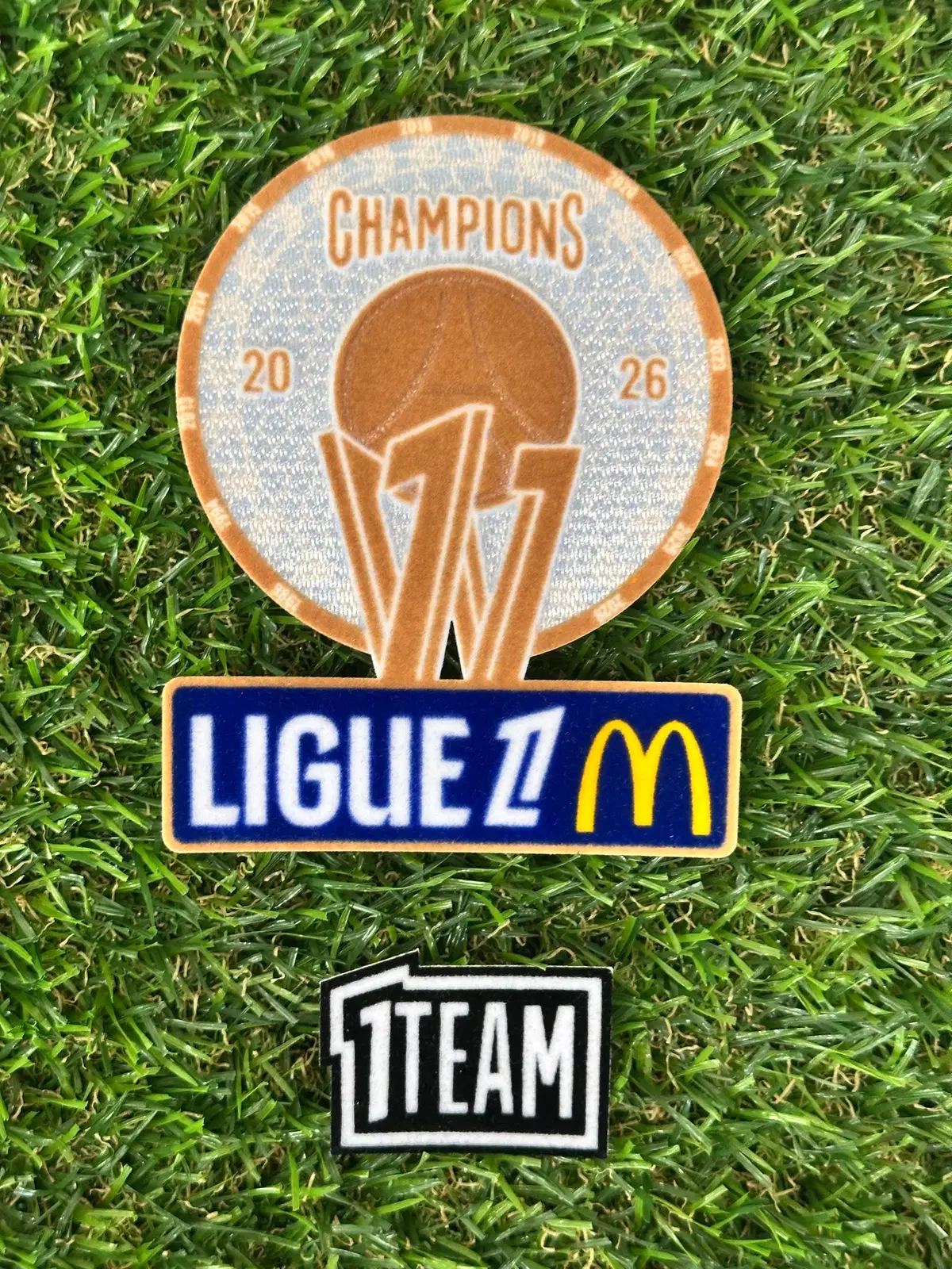 [자컷] 26-27 PSG 리그1 25-26 우승 챔피언 1TEAM 유니폼 패치 세트