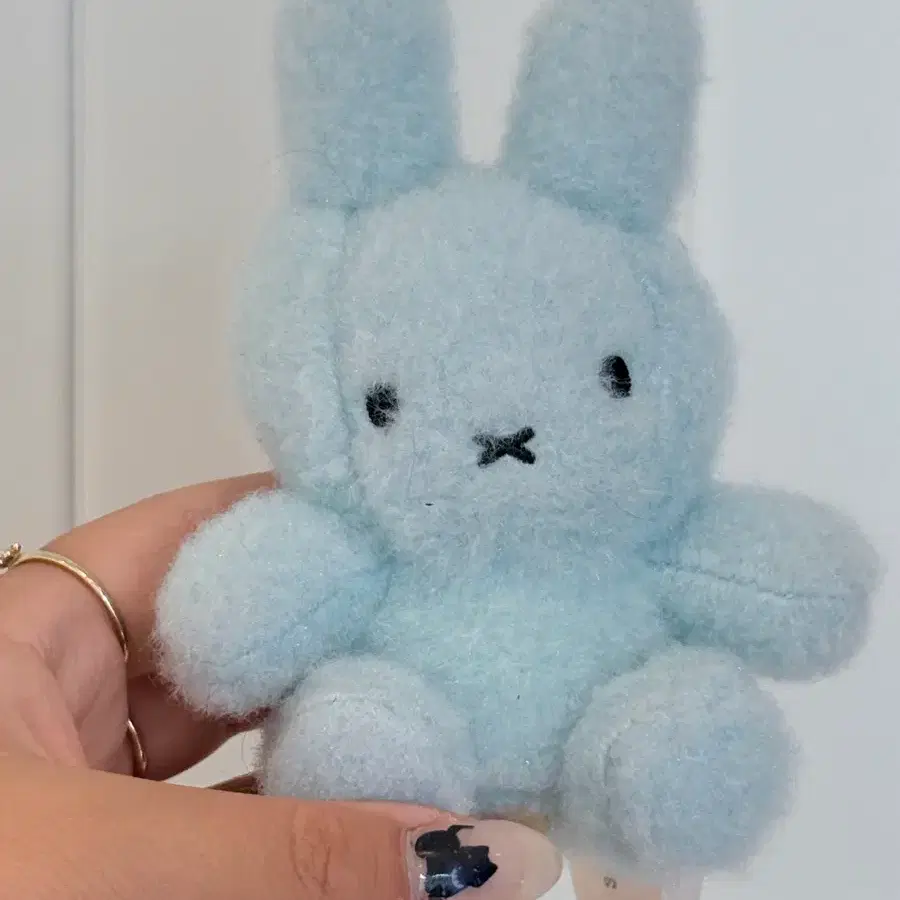 미피인형 파스텔 블루 키링