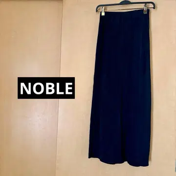 NOBLE 큐프라 새틴 내로우 A라인 스커트