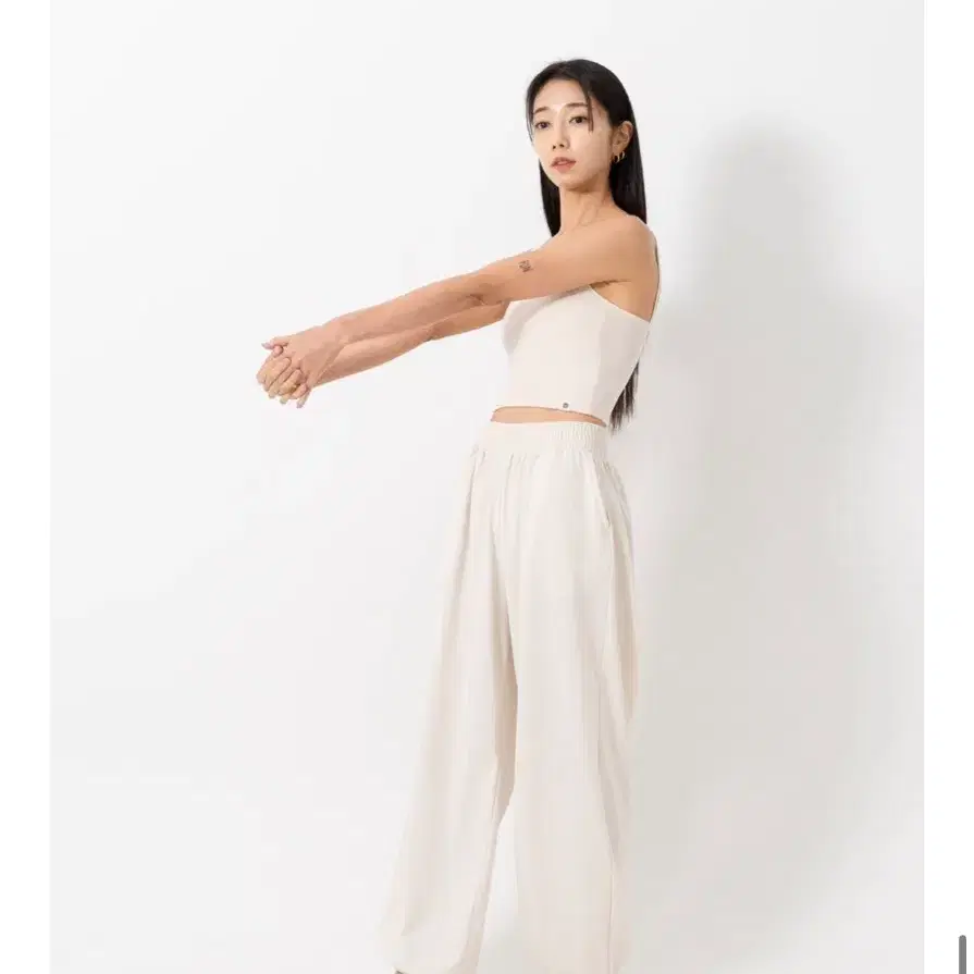 유주얼 리싸이클 벌룬팬츠 크림아이보리 L