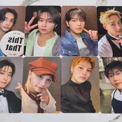 스트레이키즈 스키즈 디스앤댓 사운드웨이브 사웨 미공포 포카 포토카드 8장 세트 양도