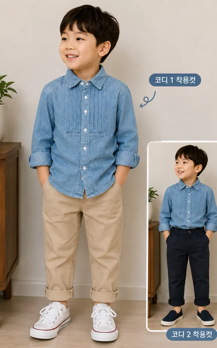 5T120사이즈 폴로랄프로렌 데님 키즈 남방셔츠 정품 국내매장