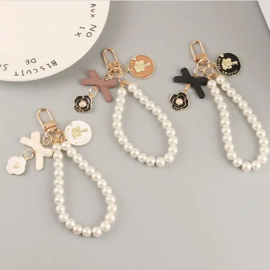 진주 포인트 키링 가방 참 2개 (무료배송)