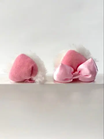 마리 헤어 클립 패치 핑크