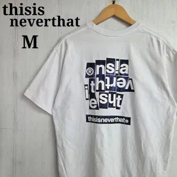 thisisneverthat 티셔츠 M 화이트 빅 로고