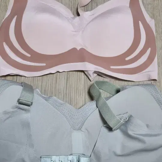 올데이핏 브라 세트 핑크/그레이